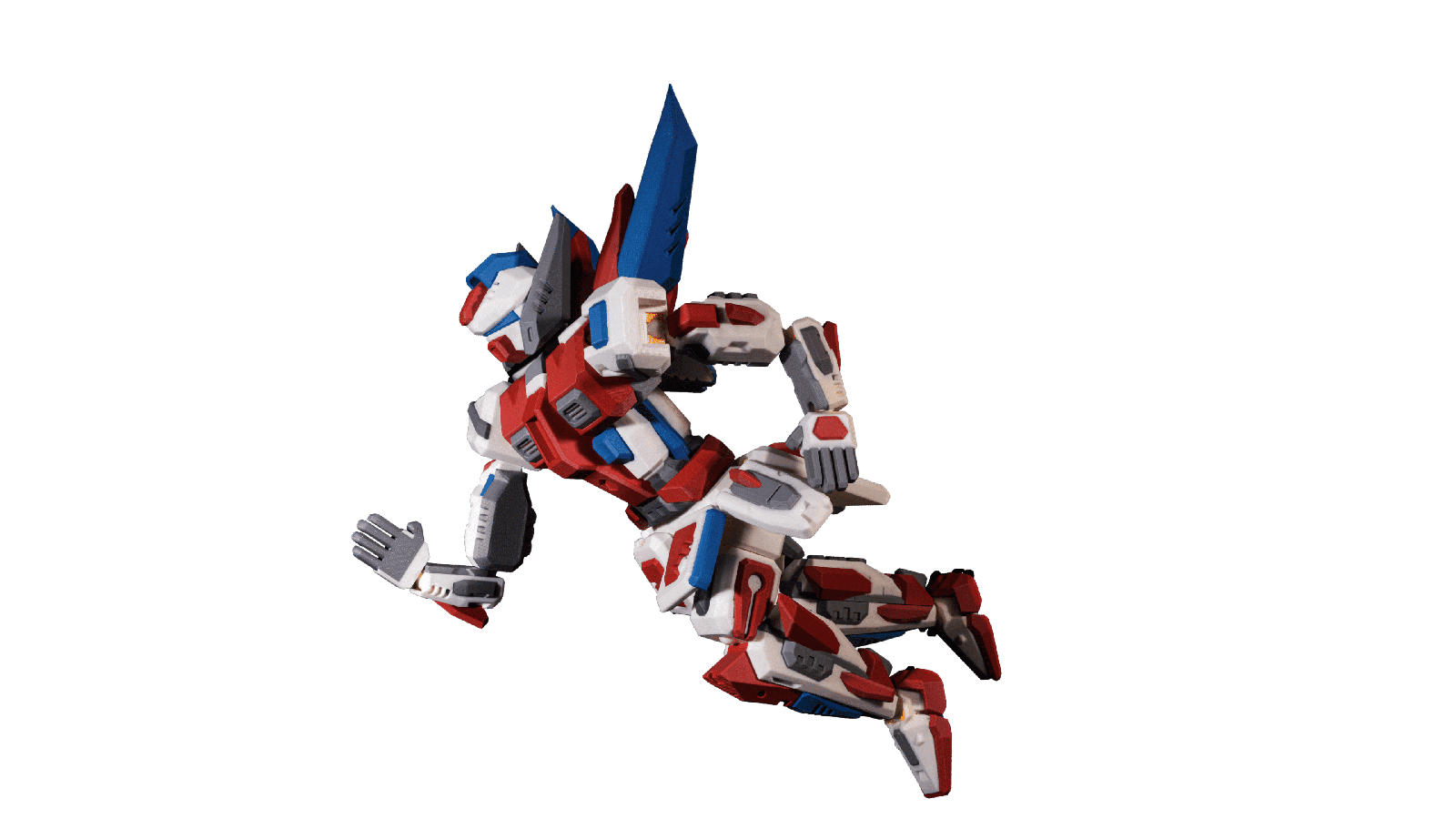 複数色のボディとTPUの関節を組み合わせたロボットモデル